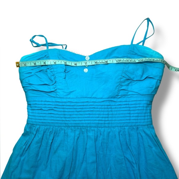 Speechless 100% Cotton Turquoise‎ Sweetheart Short Dress Juniors Sz 3 EUC - Picture 5 of 9